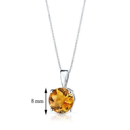 Goldener Anhänger mit 1.70ct Citrin Icy