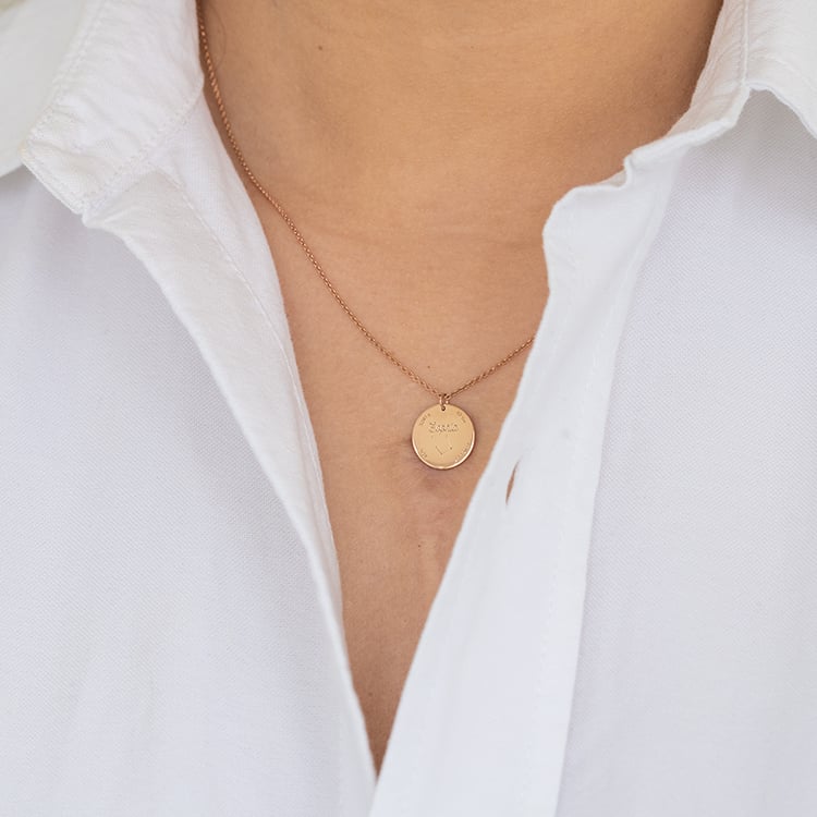 Silberkette für Neugeborene mit einer Gravur Ihrer Wahl Melody 121435