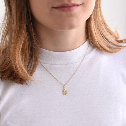 Eleganter Anhänger aus Gold mit Diamant Danyil
