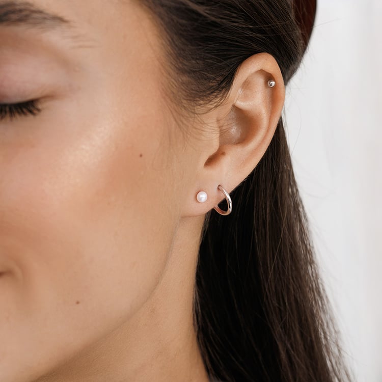 Minimalistische Perlen Ohrringe 158431