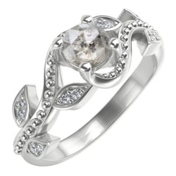 Verlobungsring mit einem Salt and Pepper Diamanten und Lab Grown Diamanten Vindo