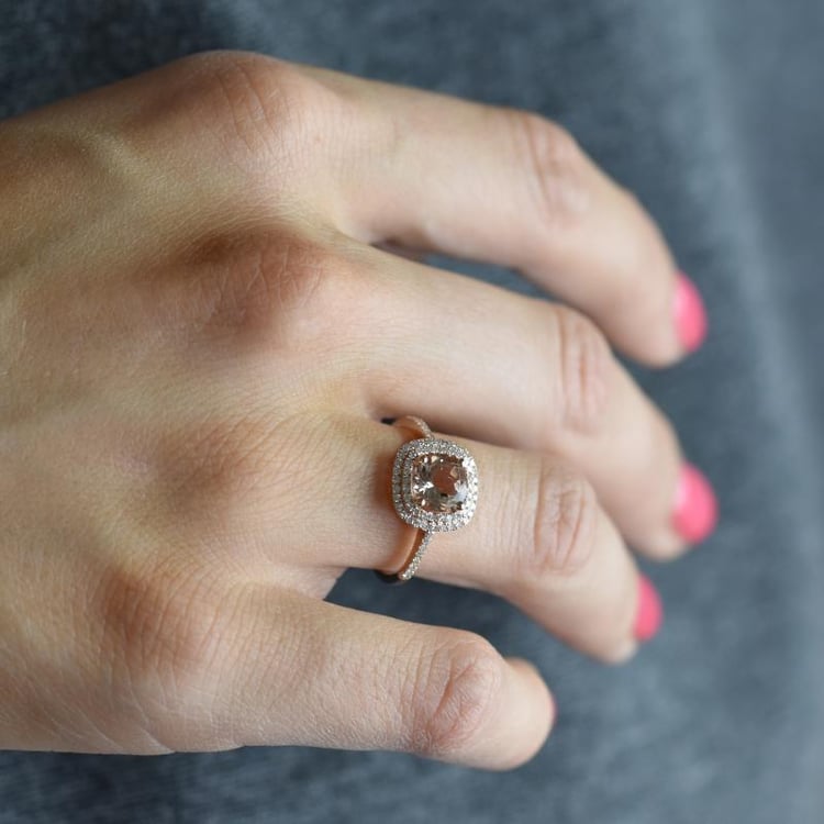 Morganitring aus Gold 11859