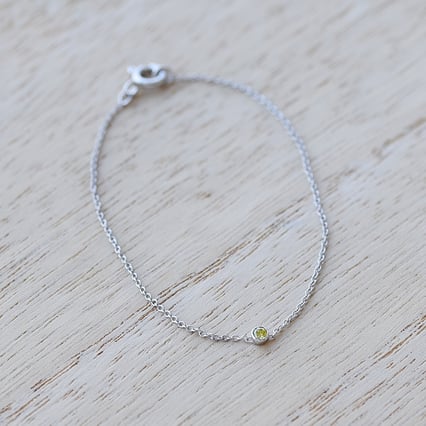 Goldenes minimalistisches Armband mit gelben Diamanten Bonato