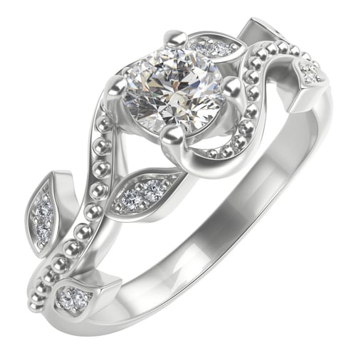 Vintage Verlobungsring mit Lab Grown Diamanten Vindo