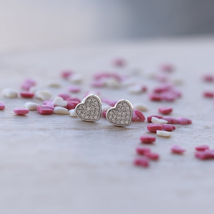 Ohrringe in Herzform 62080