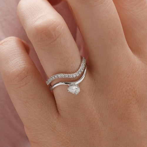 Verlobungsring aus Gold mit 0.31ct IGI-zertifiziertem Lab Grown Diamanten Thalia