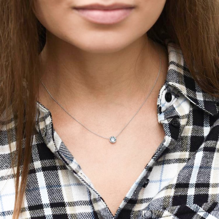 Halskette aus Aquamarin Jonie 111598