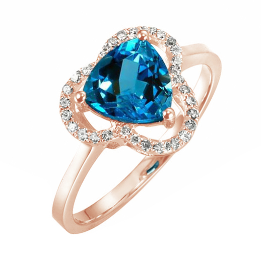 Goldirng mit Topas und Diamanten Panacea 104819