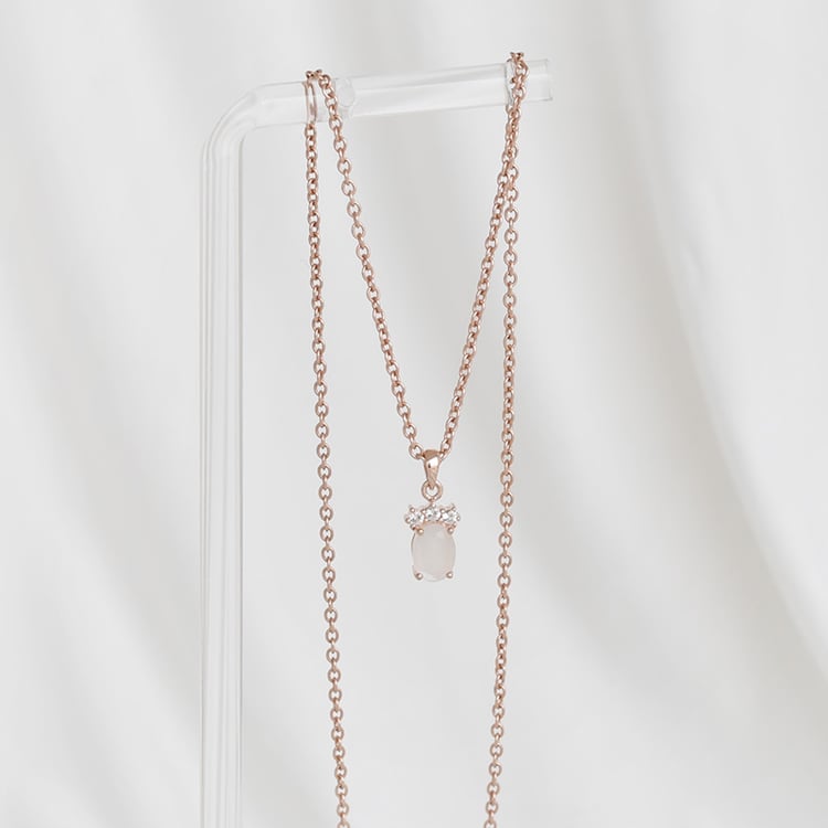 Silberner Anhänger mit einem Topas und Mondsteinen Kiri 93460