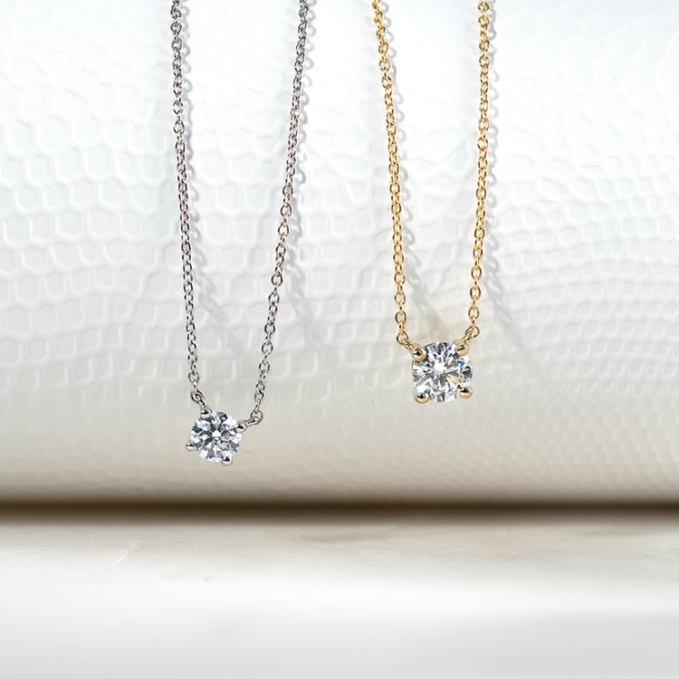 Goldene Halskette mit 0.50ct IGI-zertifiziertem Lab Grown Diamanten Sandra 131443