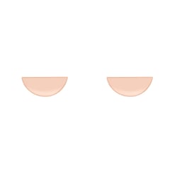 Minimalistische Ohrringe in Form eines Halbmondes Tosdo