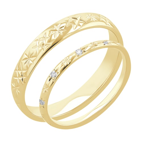 Eheringe voller Sterne und Diamanten Mirias