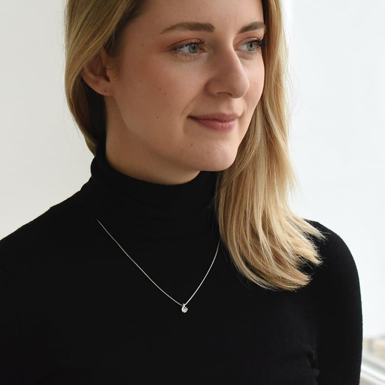 Platinanhänger mit 0.27ct IGI zertifiziertem Diamanten Ilisha 72942