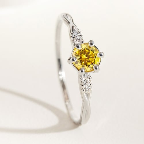 Verlobungsring aus Gold mit 0.36ct IGI-zertifiziertem Lab Grown Diamanten Mileva