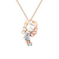 Engel mit Perle und Diamanten Angel