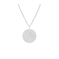 Silberner Anhänger mit Sternbild und Diamant Nyala