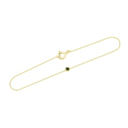 Goldenes Armband mit grünem Diamant Bonato