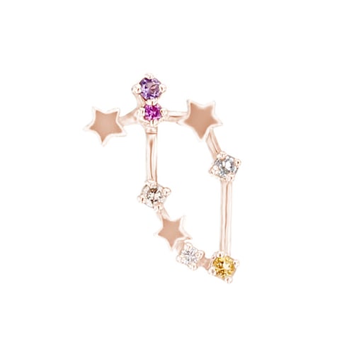 Ohrring mit Sternzeichen Capricorn