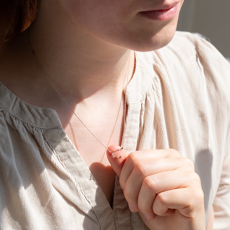 Halskette mit Tierkreiszeichen Gemini 140994