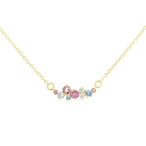Cluster-Kette mit Edelsteinen Kianna