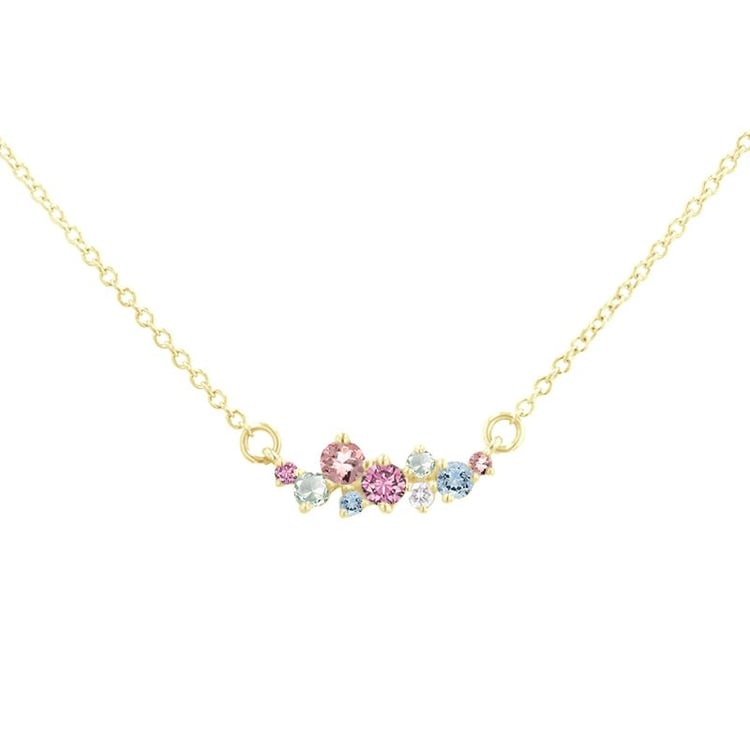 Cluster-Kette mit Edelsteinen Kianna 119542