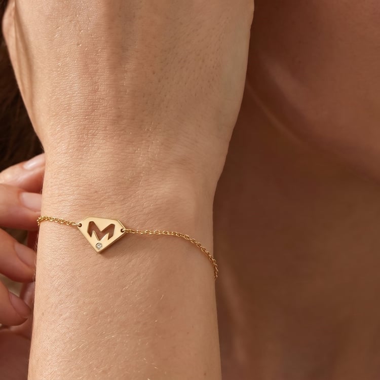 Armband mit Diamant aus Silber mit Herz Nola 168312
