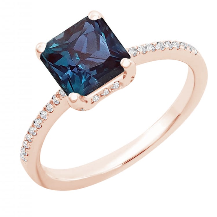 Ring mit Lab Grown Alexandrit und Diamanten Kip 146411