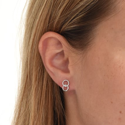 Elegante Ohrringe mit Diamanten Landyh