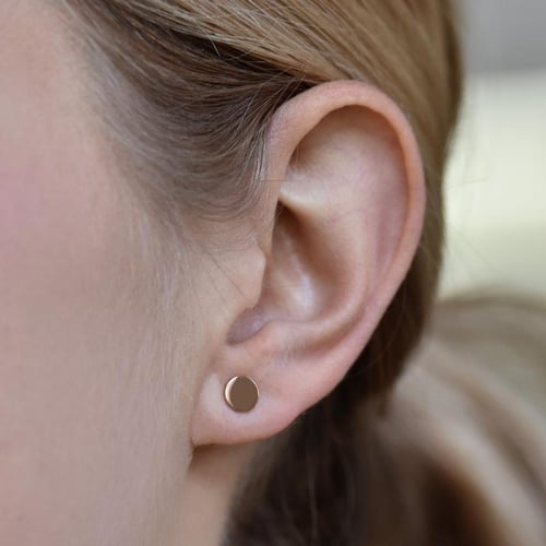 Goldene geometrische mix &amp; match Ohrringe Aine