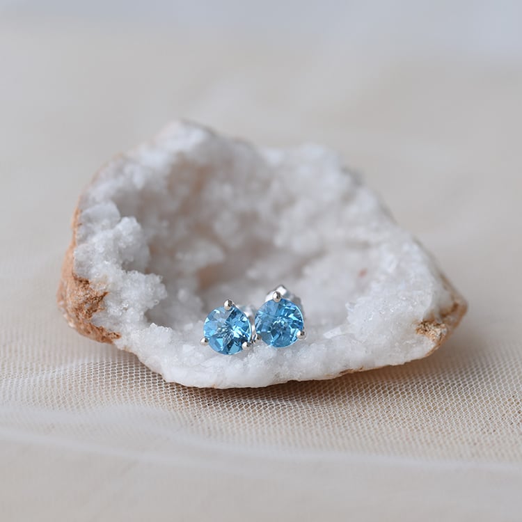 Goldene Martini-Ohrringe mit Topasen Remie 65558