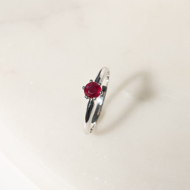 Verlobungsring in Gold mit Rubin Mala 134924