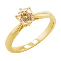 Verlobungsring mit Champagner Diamant Sati