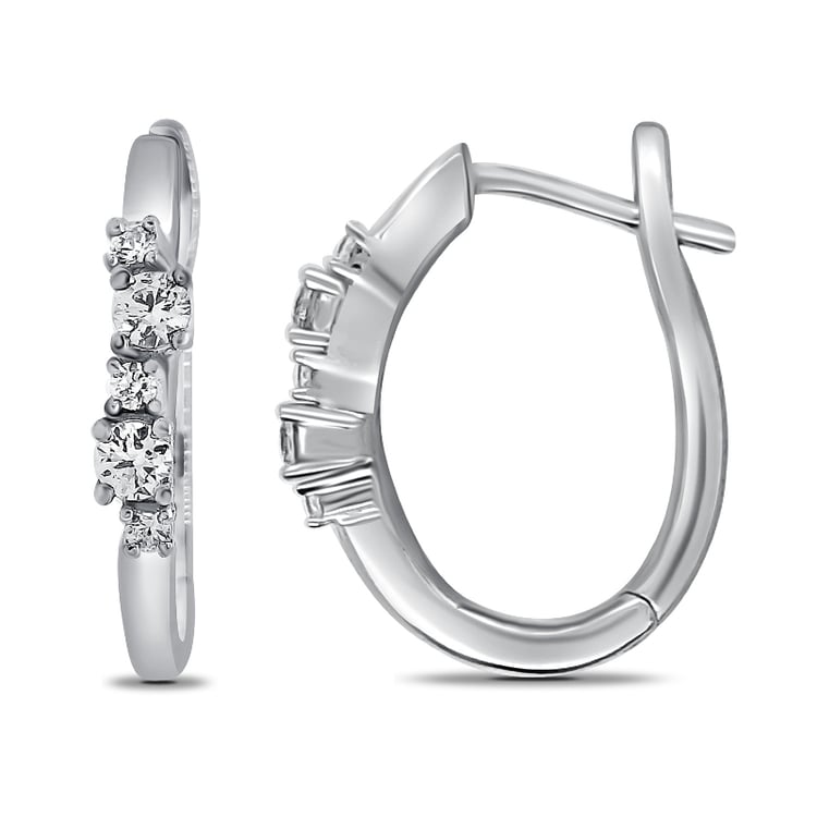 Creolen mit Diamanten Halian