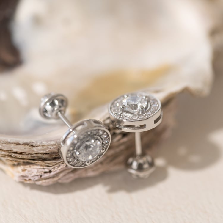 Halo Ohrringe mit Lab Grown Diamanten Zulfikar 102078