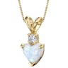 Goldene Halskette mit Opal