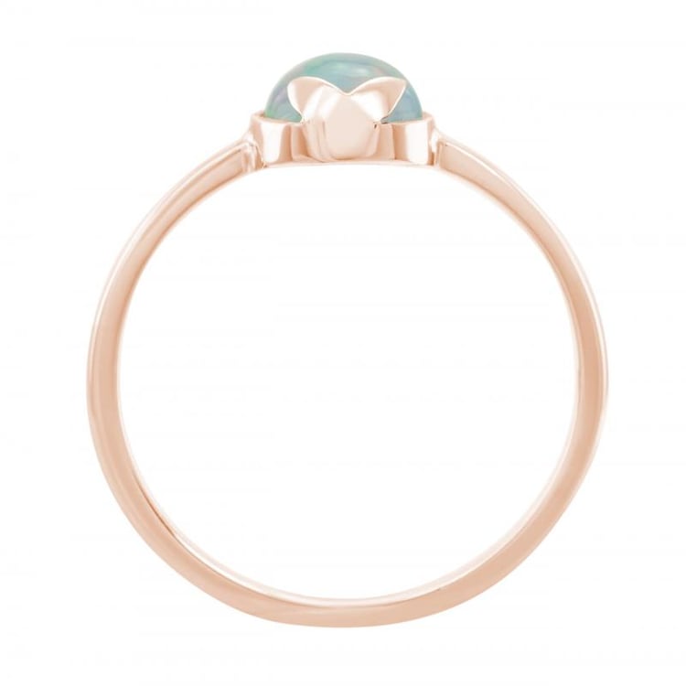 Goldring mit rundem Opal Yana 24945