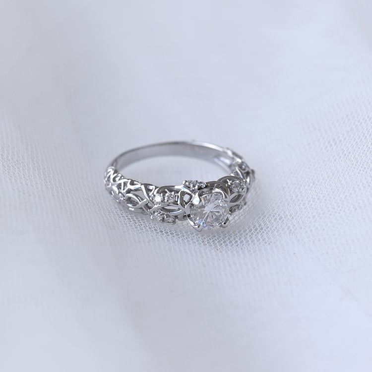 Vintage Verlobungsring mit Lab Grown Diamanten Chantal 69439