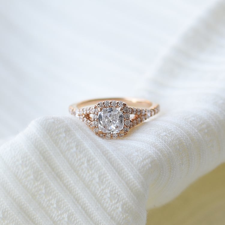 Goldener Diamantring 61234