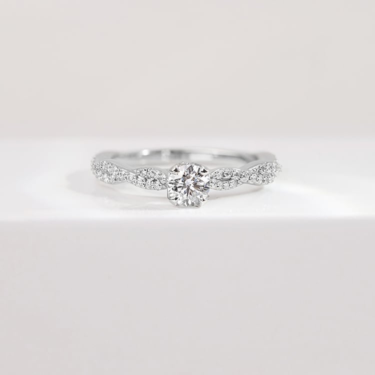 Verflochtener Verlobungsring mit Lab Grown Diamanten Minna 152677