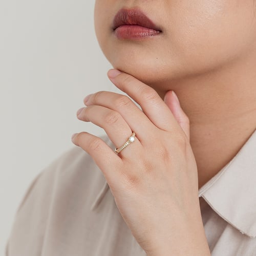 Verlobungsring mit Lab Grown Diamanten Vanan