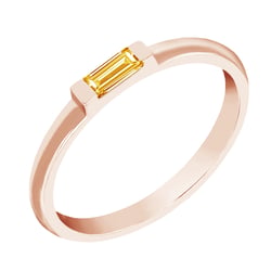 Minimalistischer Ring mit Citrin Xenia