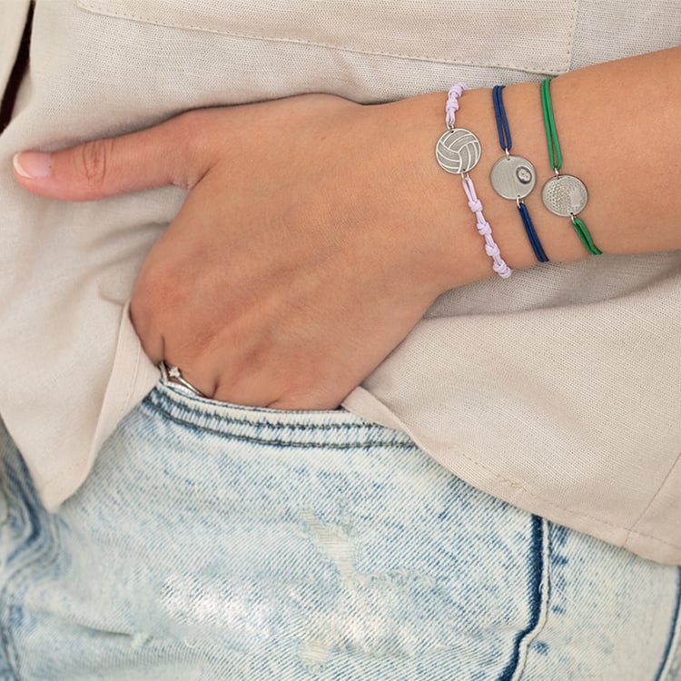 String-Armband Ball mit Gravur Ihrer Wahl Golf 124813