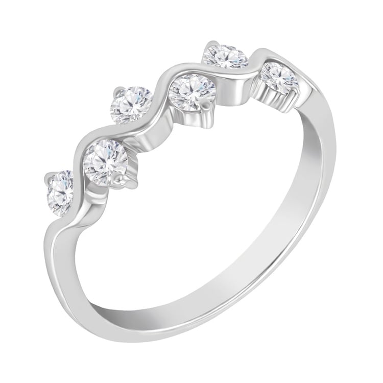 Ring aus Gold mit sechs Diamanten Adidio 19168