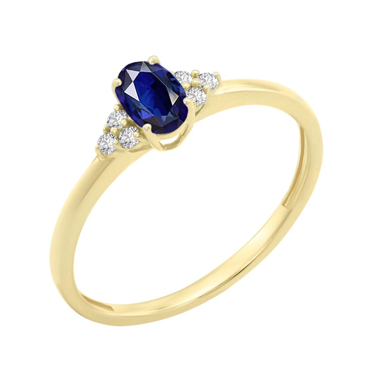 Verlobungsring mit Saphir und Diamanten Sheldo 151171