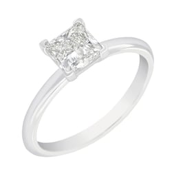 Verlobungsring mit Princess Diamanten Nangai