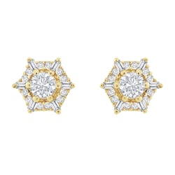 Ohrringe in Hexagonform mit Lab Grown Diamanten Shamil