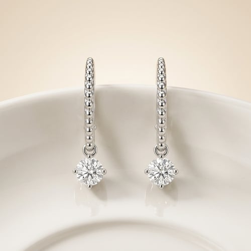 Silberne Ohrringe mit 0.25ct Lab Grown Diamanten Fana