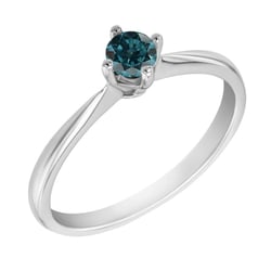 Verlobungsring mit blauem Diamant Sevati