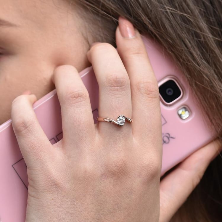 Verlobungsring mit Lab-Grown Diamanten Yadu 64692