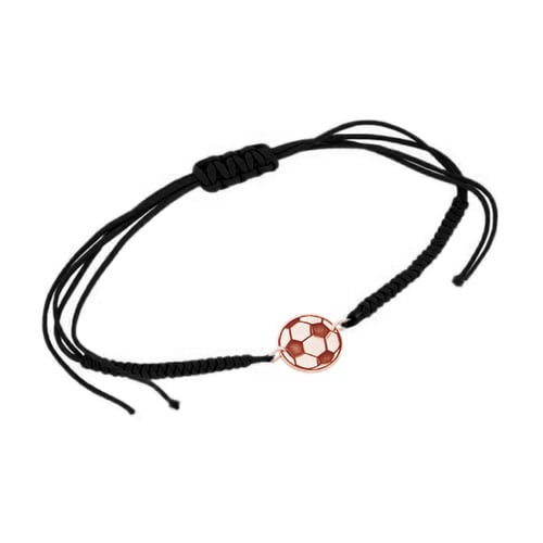String-Armband Ball mit Gravur Ihrer Wahl Football